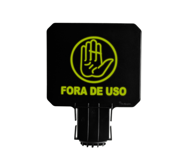 PLACA SINALIZADORA PARA CONE PADRÃO - FORA DE USO