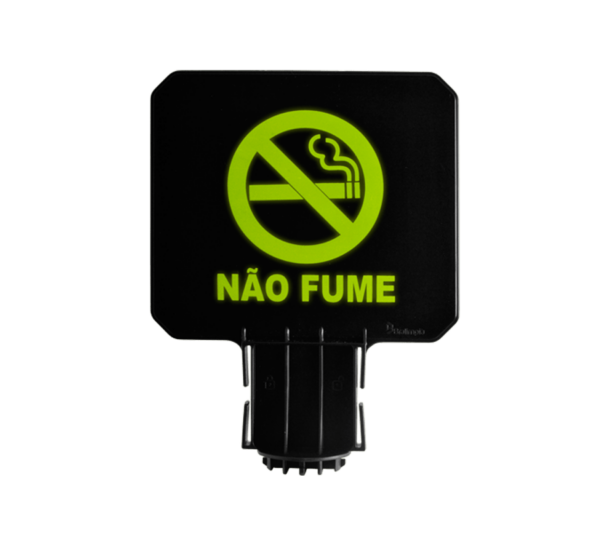 PLACA SINALIZADORA PARA CONE PADRÃO - NÃO FUME